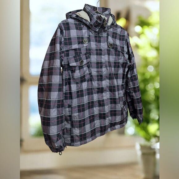 Sessions MFG RECCO Insulated Snowboarding Snow Winter Ski Plaid Jacket Parka S - Picture 4 of 16